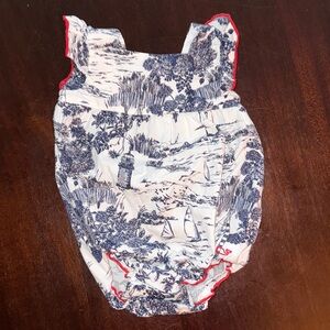 Vineyard Vines Scenic Print Baby Romper